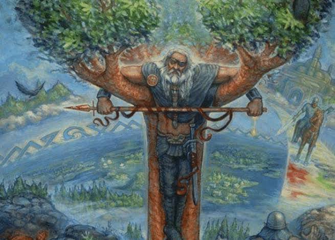 Odin's Sacrifice for the Runes